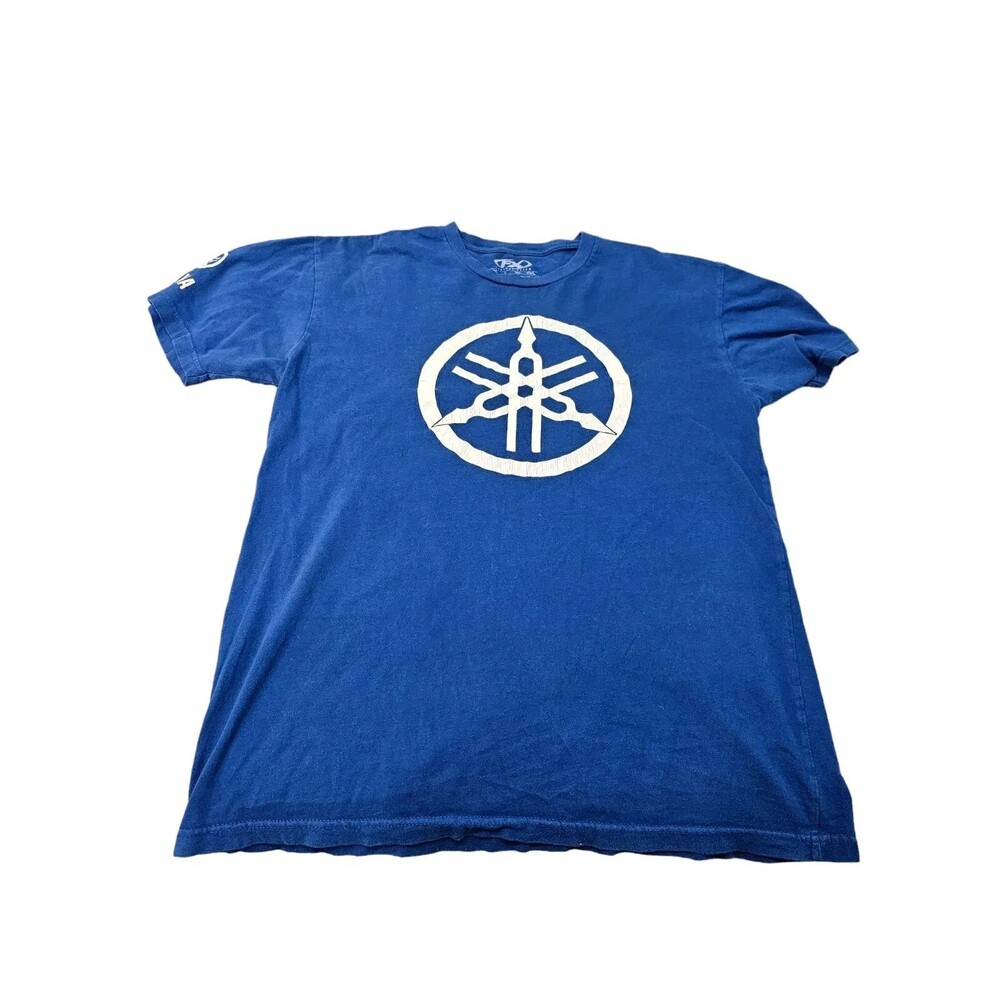 Yamaha Motorcycle FX Racing T-shirt Blue Large